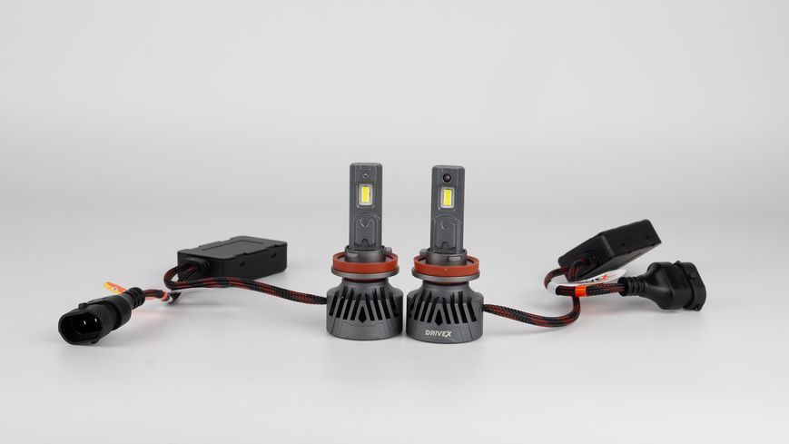 LED лампи автомобільні DriveX LED лампи серії AL-15 PRO H11/H8 65W 9-60V 5.5K к-т. DX-24083 фото