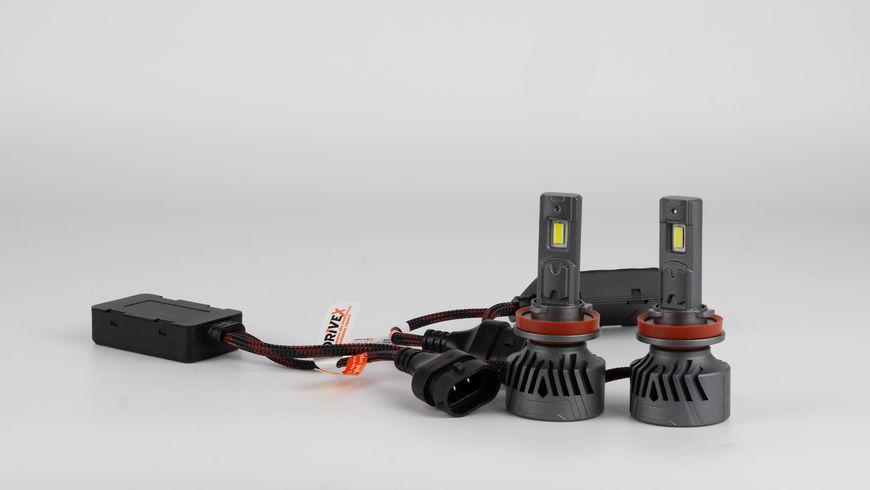 LED лампи автомобільні DriveX LED лампи серії AL-15 PRO H11/H8 65W 9-60V 5.5K к-т. DX-24083 фото