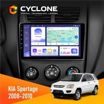 Штатна магнітола KIA Sportage 2008-2010 Cyclone C9-008 4x64, DSP НФ-00007054 фото