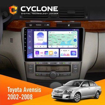Штатна магнітола Toyota Avensis 2002-2008 Black Cyclone C9-011 4x64, DSP НФ-00008989 фото