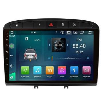 Штатна магнітола Cyclone C9 CPL GSM. 2+32GB. CARPLAY. 4G Peugeot 308 2007-2013 AR-814730 фото
