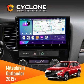 Штатна магнітола Mitsubishi Outlander 2015+ Cyclone C10-002 2x32, 4G, 2k НФ-00004379 фото
