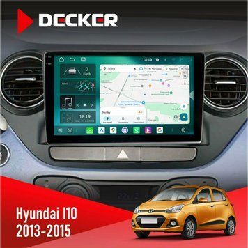 Штатна магнітола Hyundai I10 2013-2015 Decker D9-004 6x128, DSP 360, 2k НФ-00007260 фото