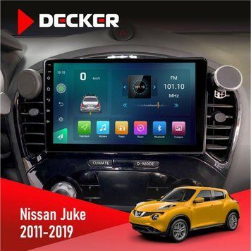 Штатна магнітола Nissan Juke 2011-2019 Decker D9-003 6x128, DSP, 4G, 2k НФ-00004754 фото