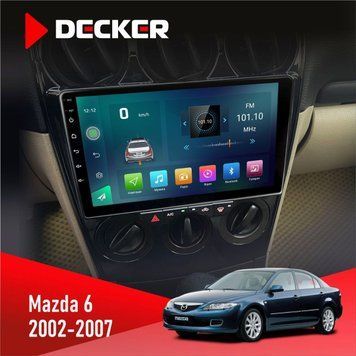 Штатна магнітола Mazda 6 2002-2007 Decker D9-003 6x128, DSP, 4G, 2k НФ-00004721 фото