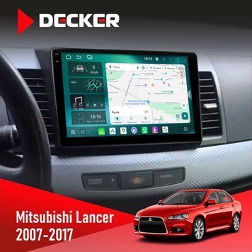 Штатна магнітола Mitsubishi Lancer X 2007-2017 Decker D10-004 6x128, DSP, 360, 2k НФ-00007361 фото