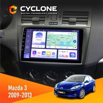 Штатна магнітола Mazda 3 2009-2013 Cyclone C9-008 4x64, DSP НФ-00007654 фото