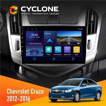 Штатна магнітола Chevrolet Cruze 2012-2016 Cyclone C9-006 4x64, DSP, DVR НФ-00003112 фото