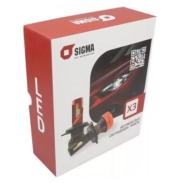 Світлодіодні автолампи Sigma X3 45W H4 H/L CSP AR-52053 фото