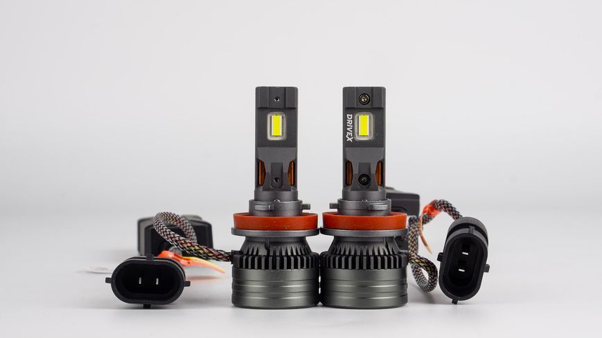 LED лампи автомобільні DriveX UL-05 H11/H8 65W 9-60V 5.5K к-т. DX-23812 фото