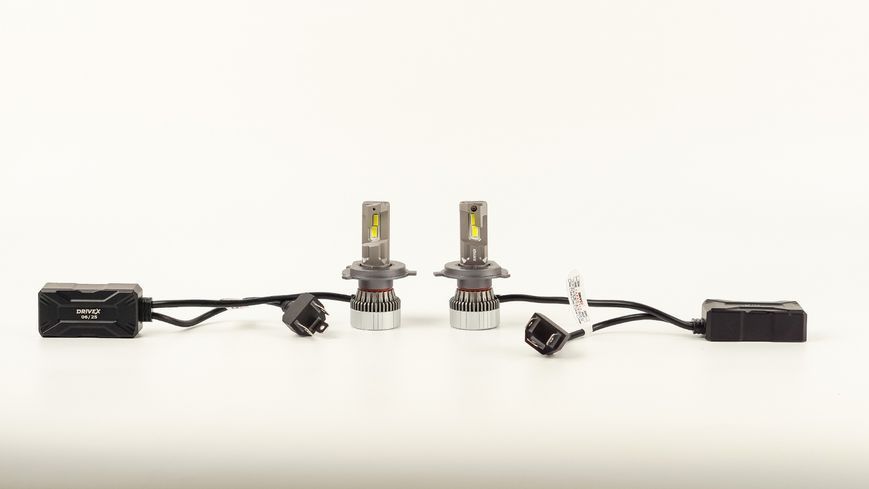 Світлодіодні лампи DriveX UL-03 H4 H/L 60W 9-32V 5.5K Світлодіодні DX-3297 фото