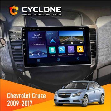 Штатна магнітола Chevrolet Cruze 2009-2018 Cyclone C9-006 4x64, DSP, DVR НФ-00002110 фото