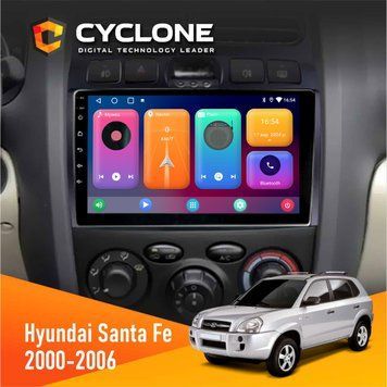 Штатна магнітола Hyundai Santa Fe 2000-2006 Cyclone C9 CPL 2x32 НФ-00002279 фото
