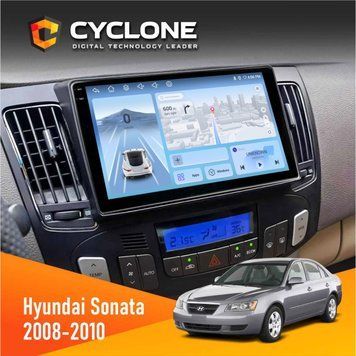 Штатна магнітола Hyundai Sonata 2008-2010 Climate Cyclone C9-009 4x64, DSP, 4G, 2k НФ-00007887 фото