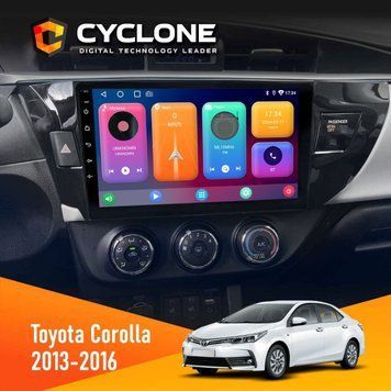 Штатна магнітола Toyota Corolla 2013-2016 Cyclone C10-001 2x32 НФ-00004546 фото