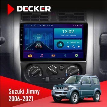 Штатна магнітола Suzuki Jimny 2006-2021 Decker D9-001 4x64, DSP НФ-00004026 фото