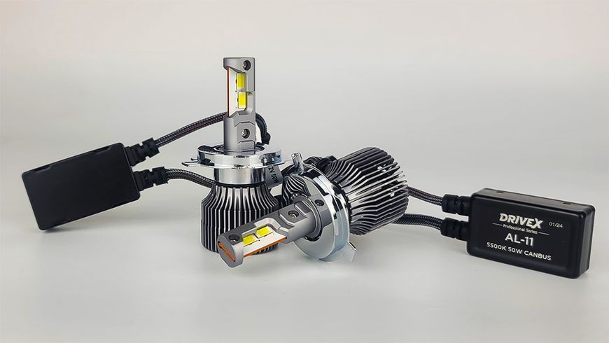 Світлодіодні лампи DriveX AL-11 H4 5.5K 50W 9-36V DX-1287 фото
