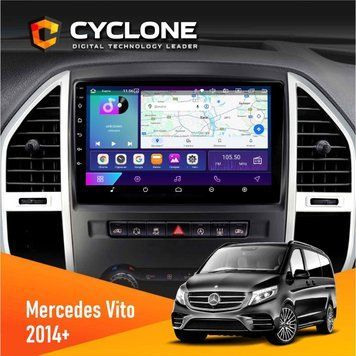 Штатна магнітола Mercedes-Benz Vito (W447) 2014+ Cyclone C10-002 2x32, 4G, 2k НФ-00004373 фото