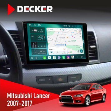 Штатна магнітола Mitsubishi Lancer X 2007-2017 AMP Rockford Decker D10-004 6x128, DSP, 360, 2k НФ-00007362 фото