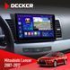 Штатна магнітола Mitsubishi Lancer X 2007-2017 AMP Rockford Decker D10-005 4x64, DSP, 360, 4G, 2k НФ-00008321 фото 1
