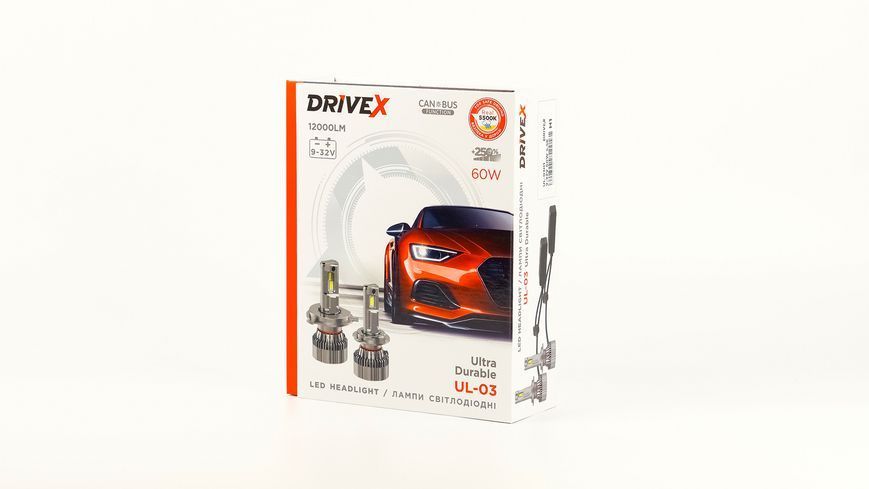 Світлодіодні лампи DriveX UL-01 H4/H19 5.5K 65W CAN DX-3302 фото