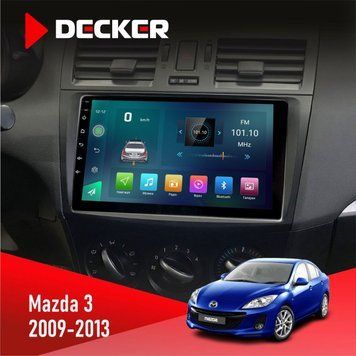 Штатна магнітола Mazda 3 2009-2013 Decker D9-003 6x128, DSP, 4G, 2k НФ-00004718 фото