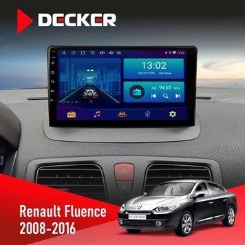 Штатна магнітола Renault Fluence 2009-2017 Decker D9-002 6x128, DSP, 360 НФ-00003810 фото