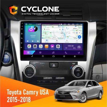 Штатна магнітола Toyota Camry 2015-2018 USA Cyclone C10-002 2x32, 4G, 2k НФ-00004526 фото