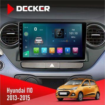 Штатна магнітола Hyundai I10 2013-2015 Decker D9-003 6x128, DSP, 4G, 2k НФ-00004300 фото
