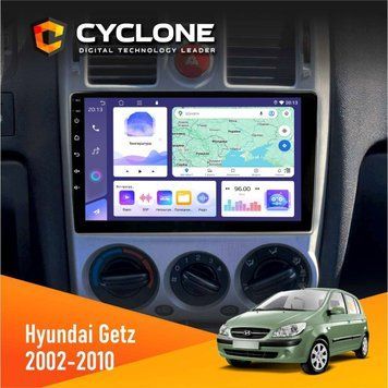 Штатна магнітола Hyundai Getz 2002-2010 Cyclone C9-008 4x64, DSP НФ-00006994 фото