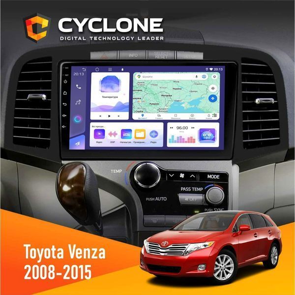 Штатна магнітола Toyota Venza 2008-2015 AMP Cyclone C9-008 4x64, DSP НФ-00007171 фото