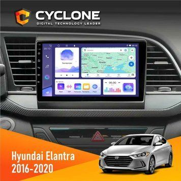 Штатна магнітола Hyundai Elantra 2016-2020 CAN Cyclone C9-008 4x64, DSP НФ-00007001 фото