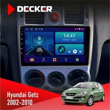 Штатна магнітола Hyundai Getz 2002-2010 Decker D9-002 6x128, DSP, 360 НФ-00003581 фото