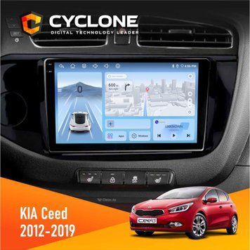 Штатна магнітола KIA Ceed 2012-2019 Cyclone C9-009 4x64, DSP, 4G, 2k НФ-00007903 фото