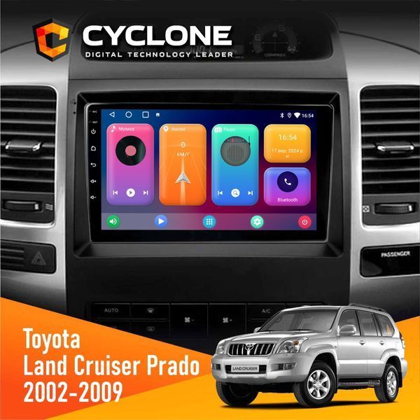 Штатна магнітола Toyota Land Cruiser Prado (120) 2002-2009 Cyclone C9 CPL 2x32 НФ-00002913 фото