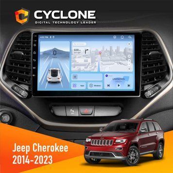 Штатна магнітола Jeep Cherokee 2014-2023 Cyclone C10-012 4x64 DSP 4G НФ-00008828 фото