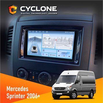Штатна магнітола Mercedes-Benz Sprinter (W906) 2006+ Cyclone C9-009 4x64, DSP, 4G, 2k НФ-00007952 фото