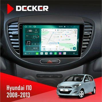 Штатна магнітола Hyundai I10 2008-2013 Decker D9-004 6x128, DSP 360, 2k НФ-00007259 фото