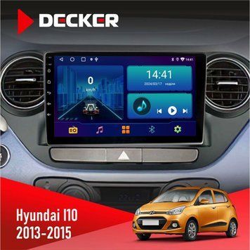 Штатна магнітола Hyundai I10 2013-2015 Decker D9-001 4x64, DSP НФ-00004298 фото