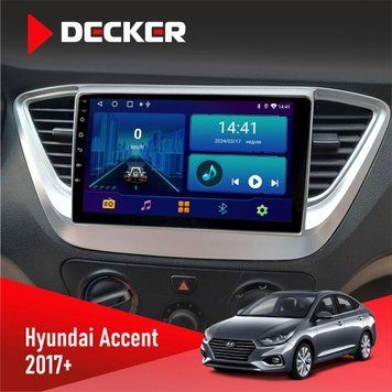 Штатна магнітола Hyundai Accent 2017+ Decker D9-002 6x128, DSP, 360 НФ-00003579 фото