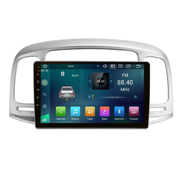Штатна магнітола Cyclone C9 CPL GSM. 2+32GB. CARPLAY. 4G Hyundai Accent 2006-2012 AR-810690 фото