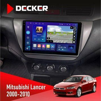 Штатна магнітола Mitsubishi Lancer 9 2000-2010 Decker D9-005 4x64, DSP, 360, 4G, 2k НФ-00008331 фото