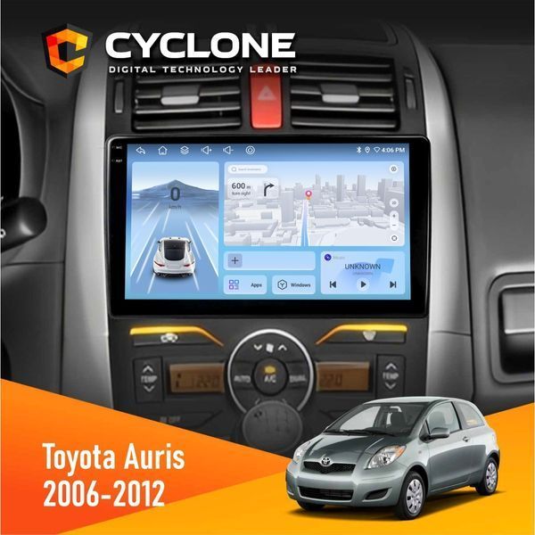 Штатна магнітола Toyota Auris 2006-2012 Cyclone C9-009 4x64, DSP, 4G, 2k НФ-00008042 фото