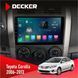 Штатна магнітола Toyota Corolla 2006-2013 Big frame Decker D9-003 6x128, DSP, 4G, 2k НФ-00004822 фото 1