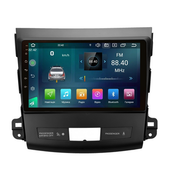 Штатна магнітола Cyclone C9 CPL GSM. 2+32GB. CARPLAY. 4G Mitsubishi Outlander XL 2006-2012 AR-814030 фото