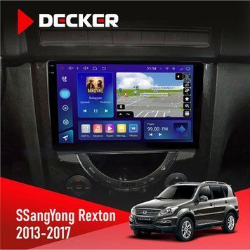 Штатна магнітола SsangYong Rexton 2013-2017 Decker D9-005 4x64, DSP, 360, 4G, 2k НФ-00008408 фото