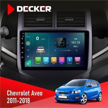 Штатна магнітола Chevrolet Aveo 2011-2018 Decker D9-003 6x128, DSP, 4G, 2k НФ-00004639 фото