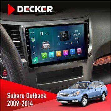 Штатна магнітола Subaru Outback 2009-2014 Decker D9-003 6x128, DSP, 4G, 2k НФ-00004807 фото