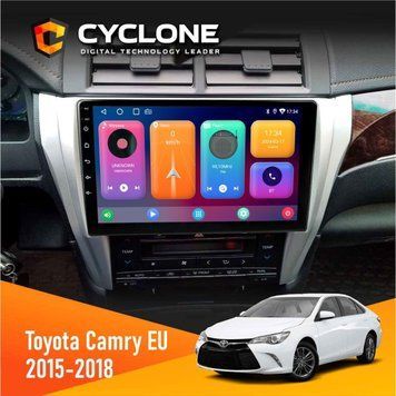 Штатна магнітола Toyota Camry 2015-2018 Cyclone C10-001 2x32 НФ-00004522 фото