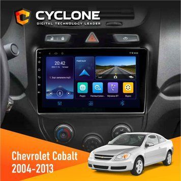 Штатна магнітола Chevrolet Cobalt 2004-2013 Cyclone C9-006 4x64, DSP, DVR НФ-00004250 фото